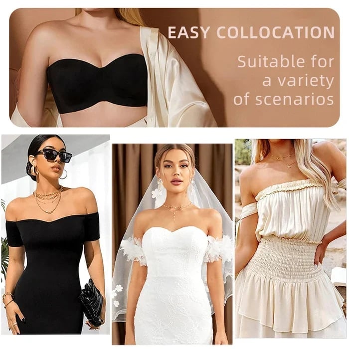 💕Hot Sale 49% OFF -🔥Non-Slip Multi-Way Strapless Bra