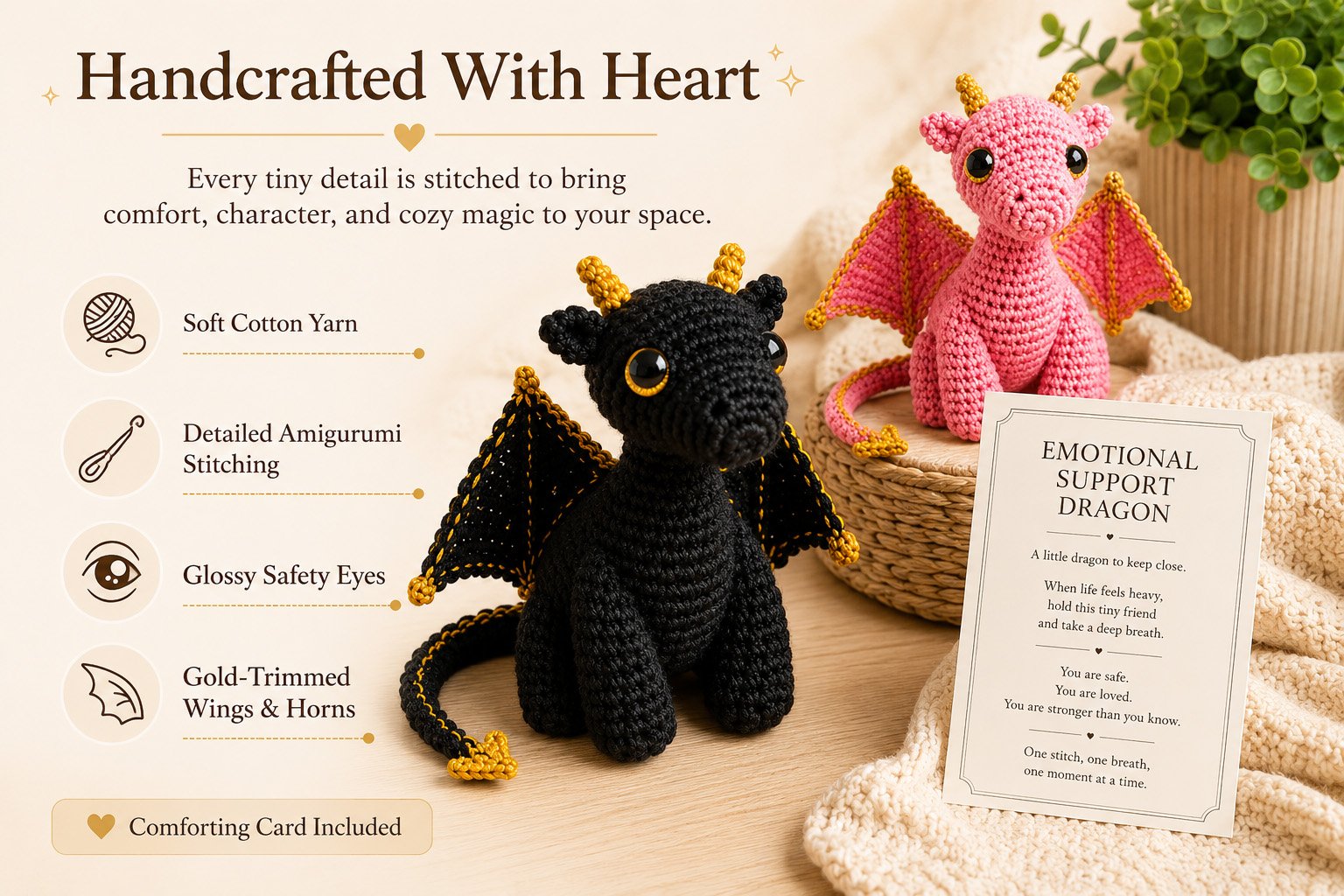 🔥HOT SALE 48% OFF - 🐲💕Emotional Support Dragon Pocket Buddy