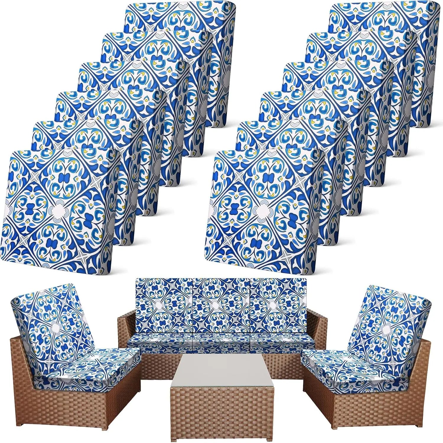 Waterproof Patio Cushion Covers for Outdoor Furniture