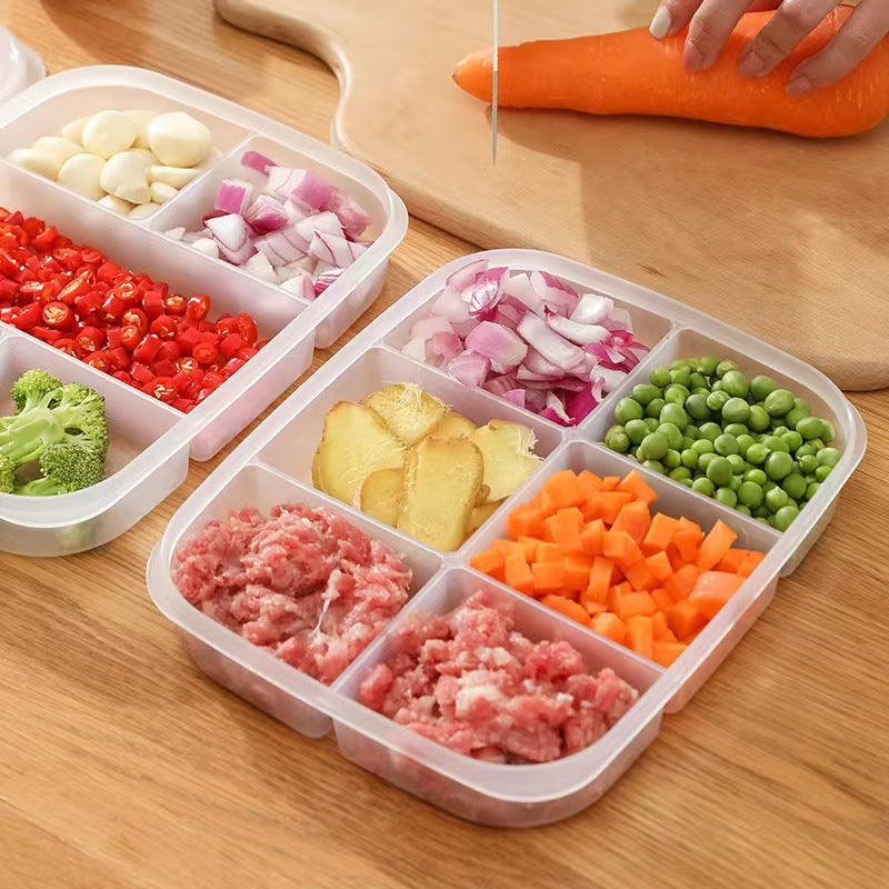 6-Compartment Fridge Storage Box