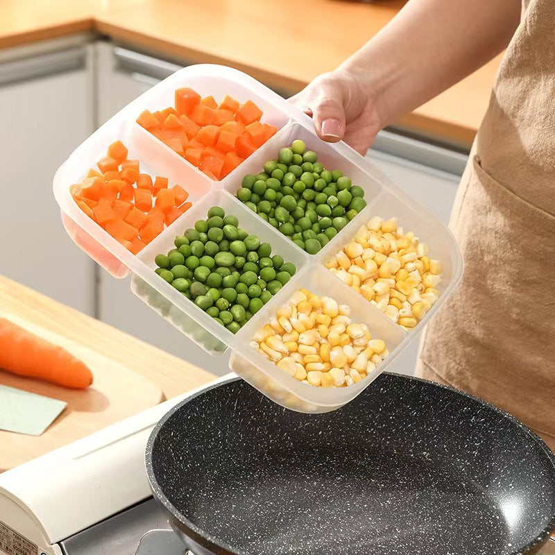 6-Compartment Fridge Storage Box