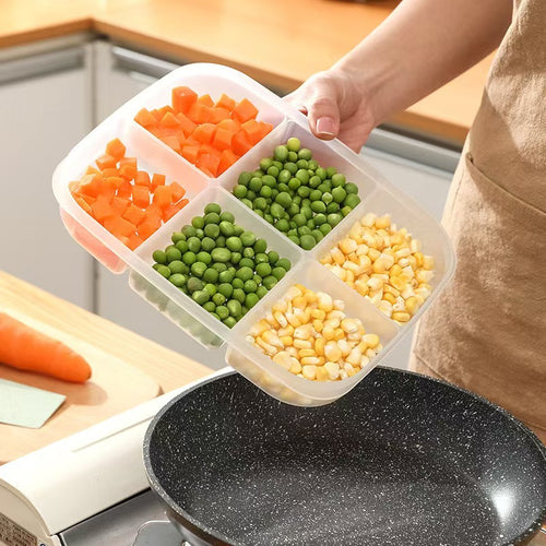 6-Compartment Fridge Storage Box