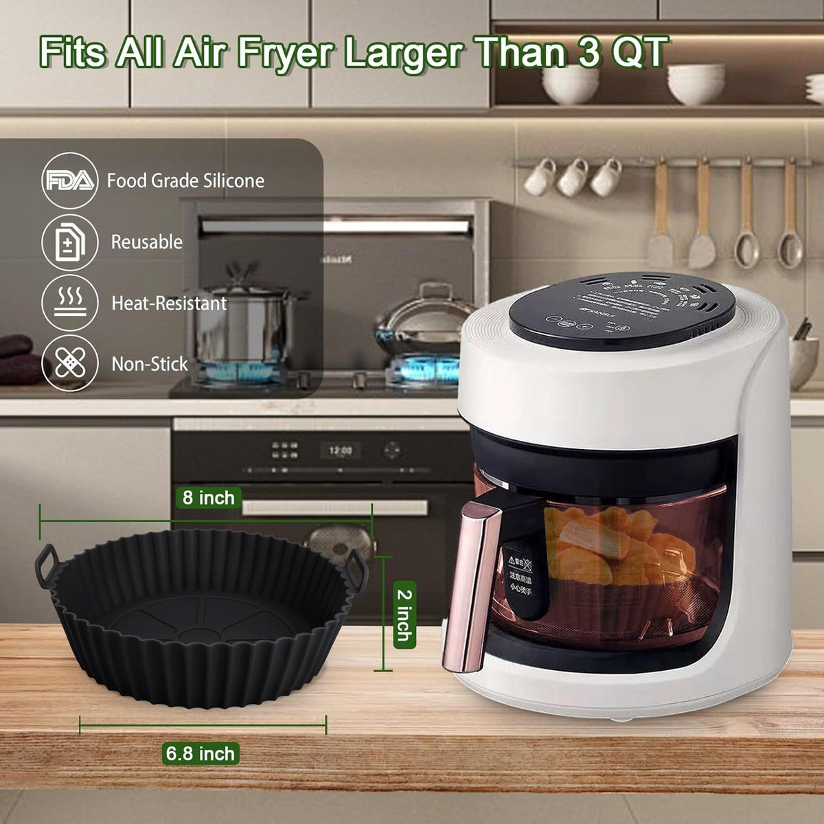 Silicone Air Fryer Basket Liner