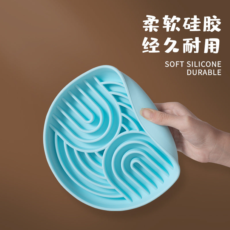 Rainbow Silicone Slow Feeder Lick Mat