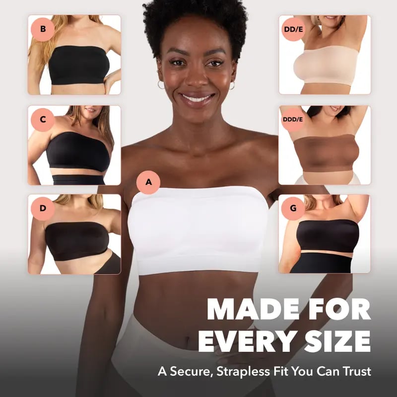 Finally! A Strapless Bra That Actually Stays Up 😍🙌 No Slipping, No Pain, Just Pure Comfort👍Suitable for All Body Types