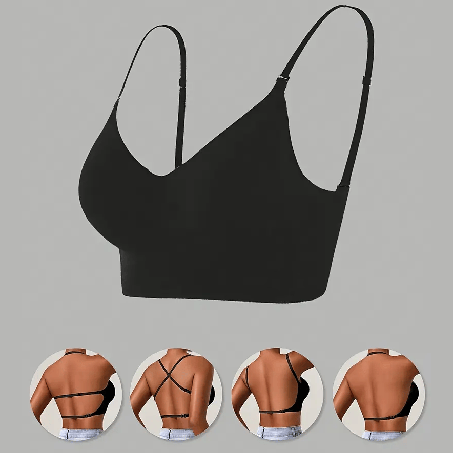 🏆Hot Sale 49% OFF🔥Women's Solid Color Wireless Backless Bra