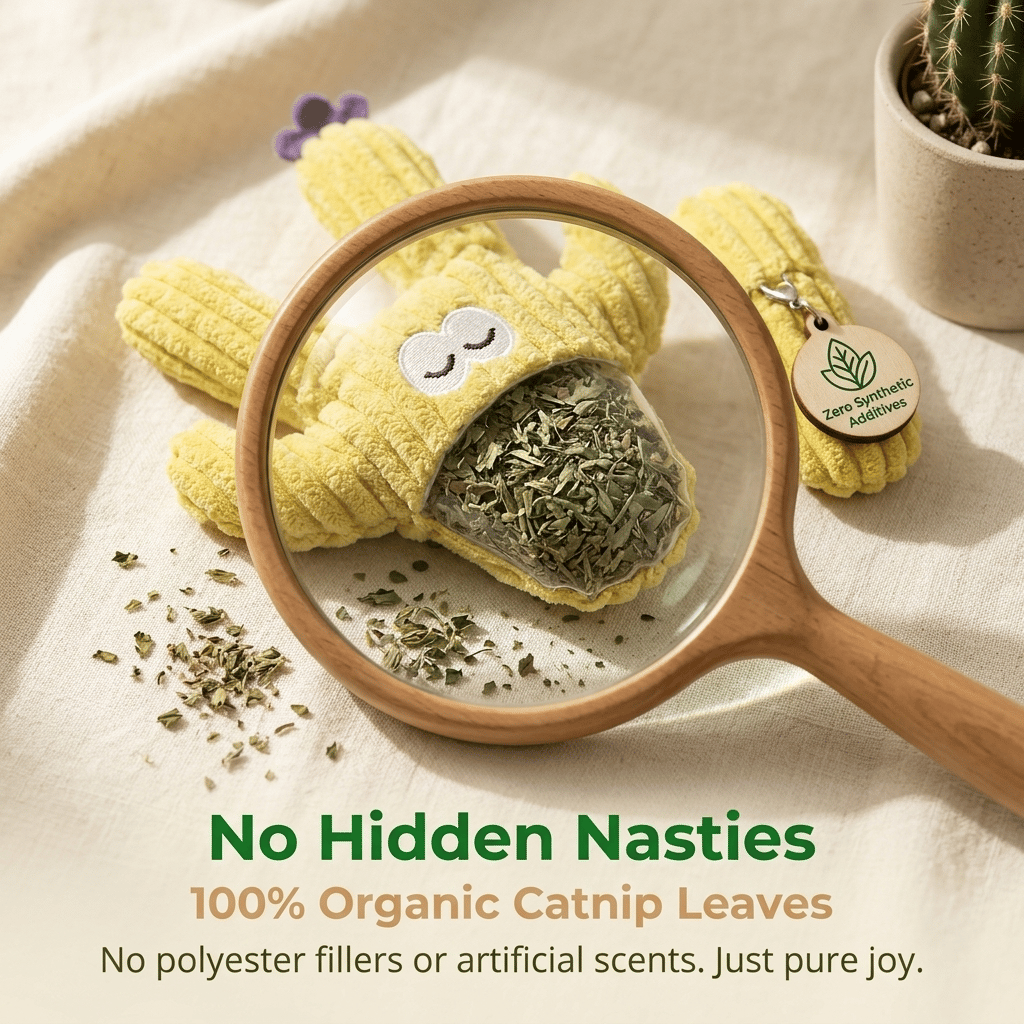 🎁Promotion 49% OFF🔥Handmade Soft Cactus Kitten Chew Toys with Natural Catnip