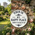 🏚️This Is My Happy Place - Vintage Metal Wall Sign