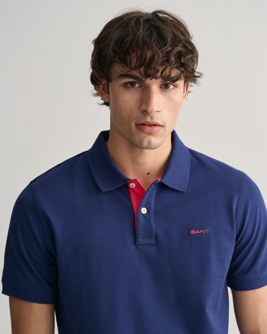 Contrast Pique Polo Shirt