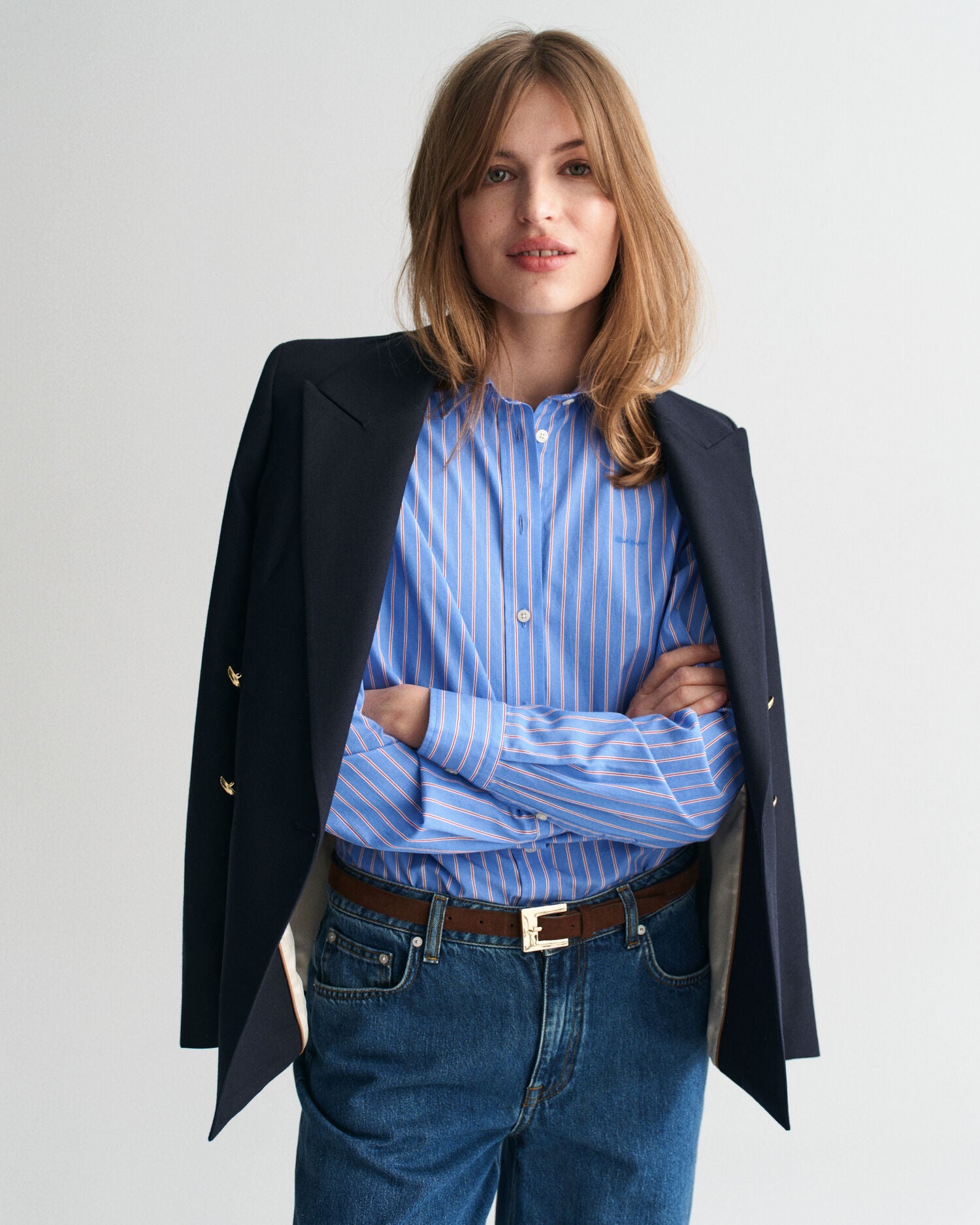 Regular Fit Classic Striped Poplin Shirt