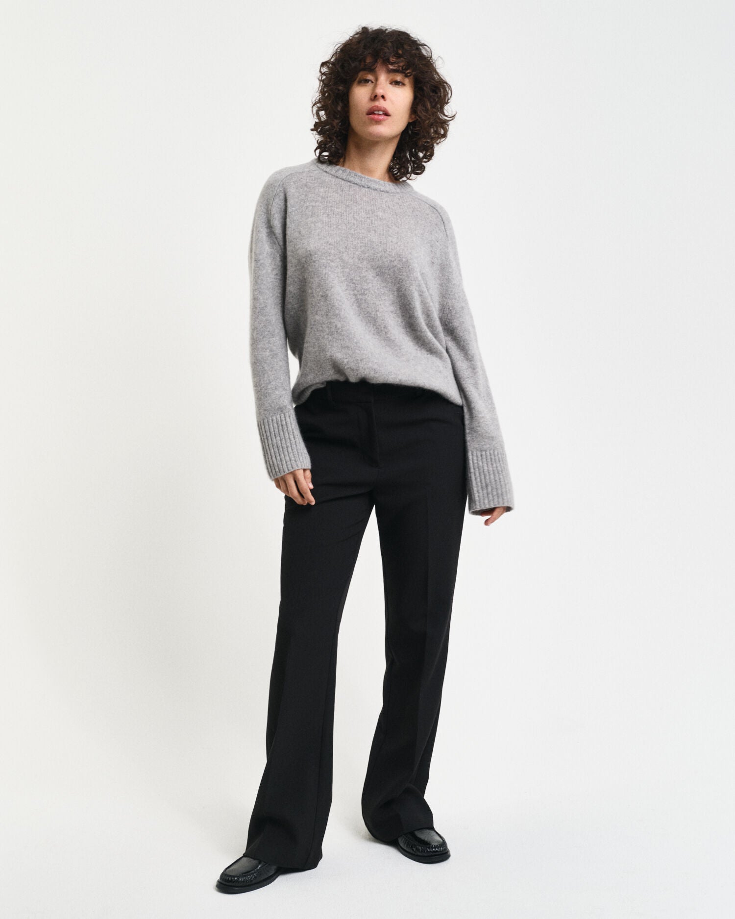 Slim Fit Flared Slacks