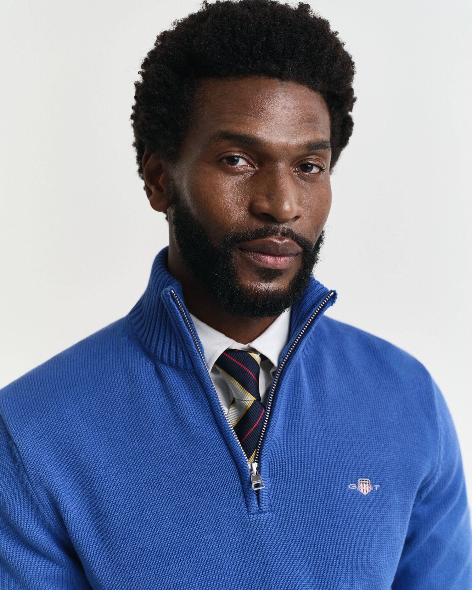 Casual Cotton Half-Zip Sweater