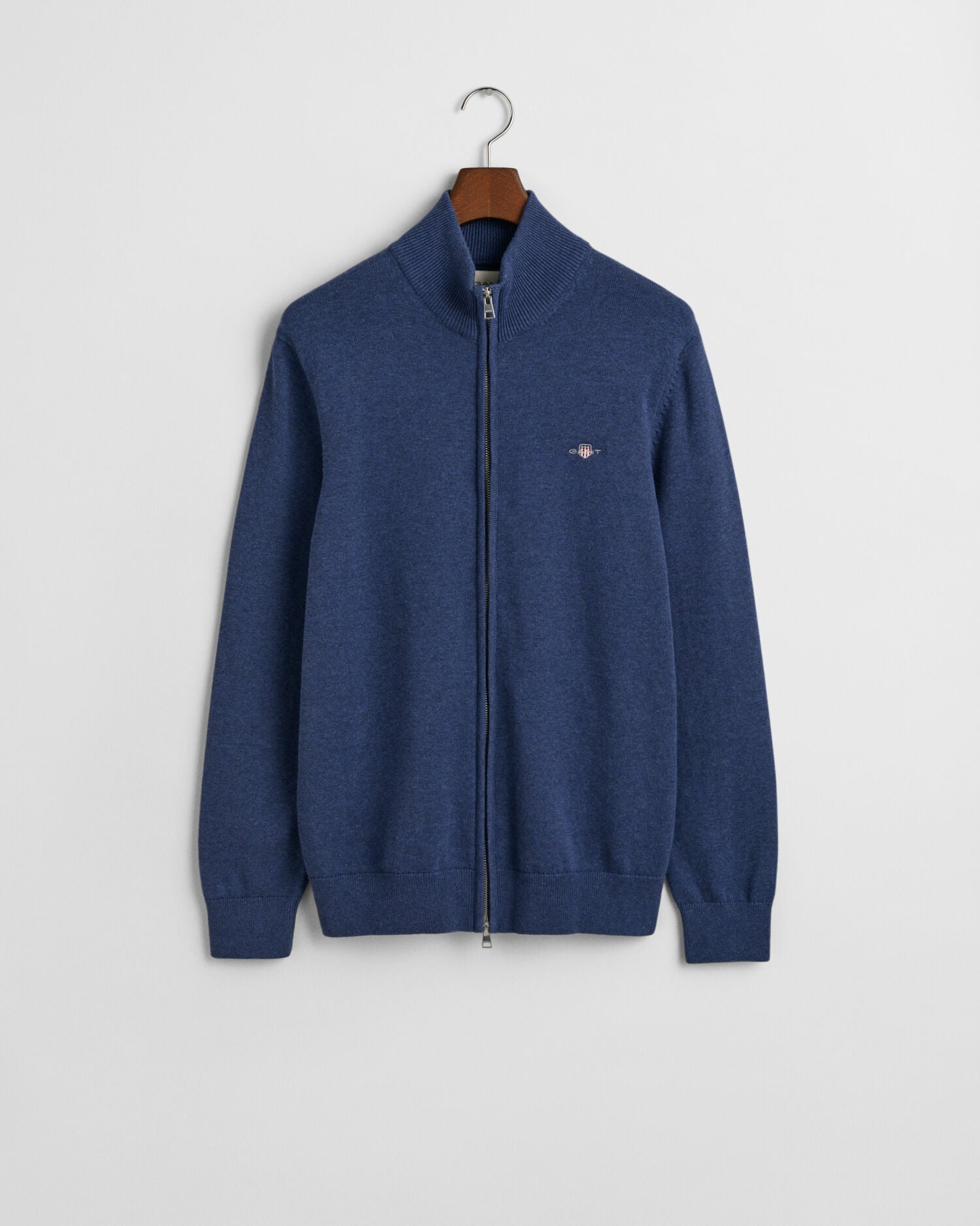 Casual Cotton Zip Cardigan