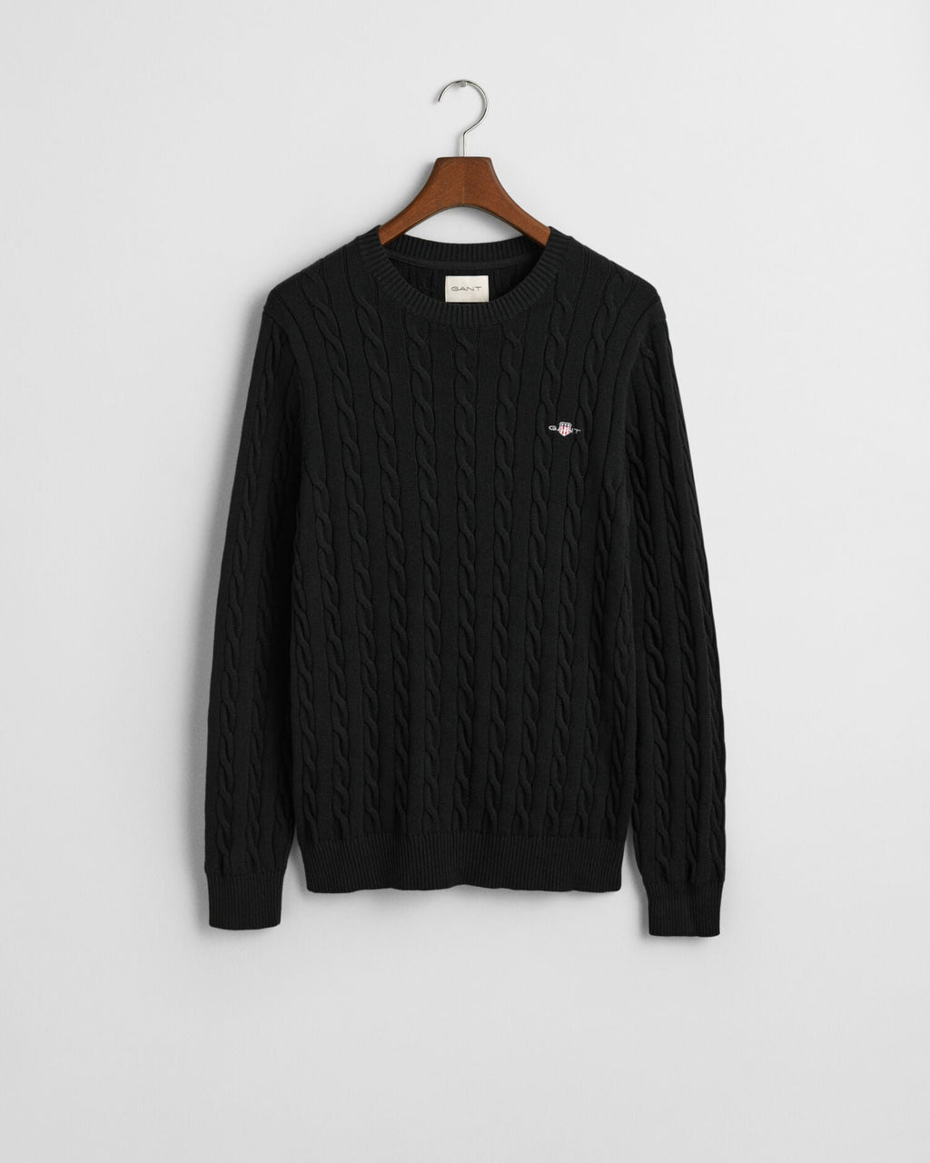 Cotton Cable Knit Crew Neck Sweater