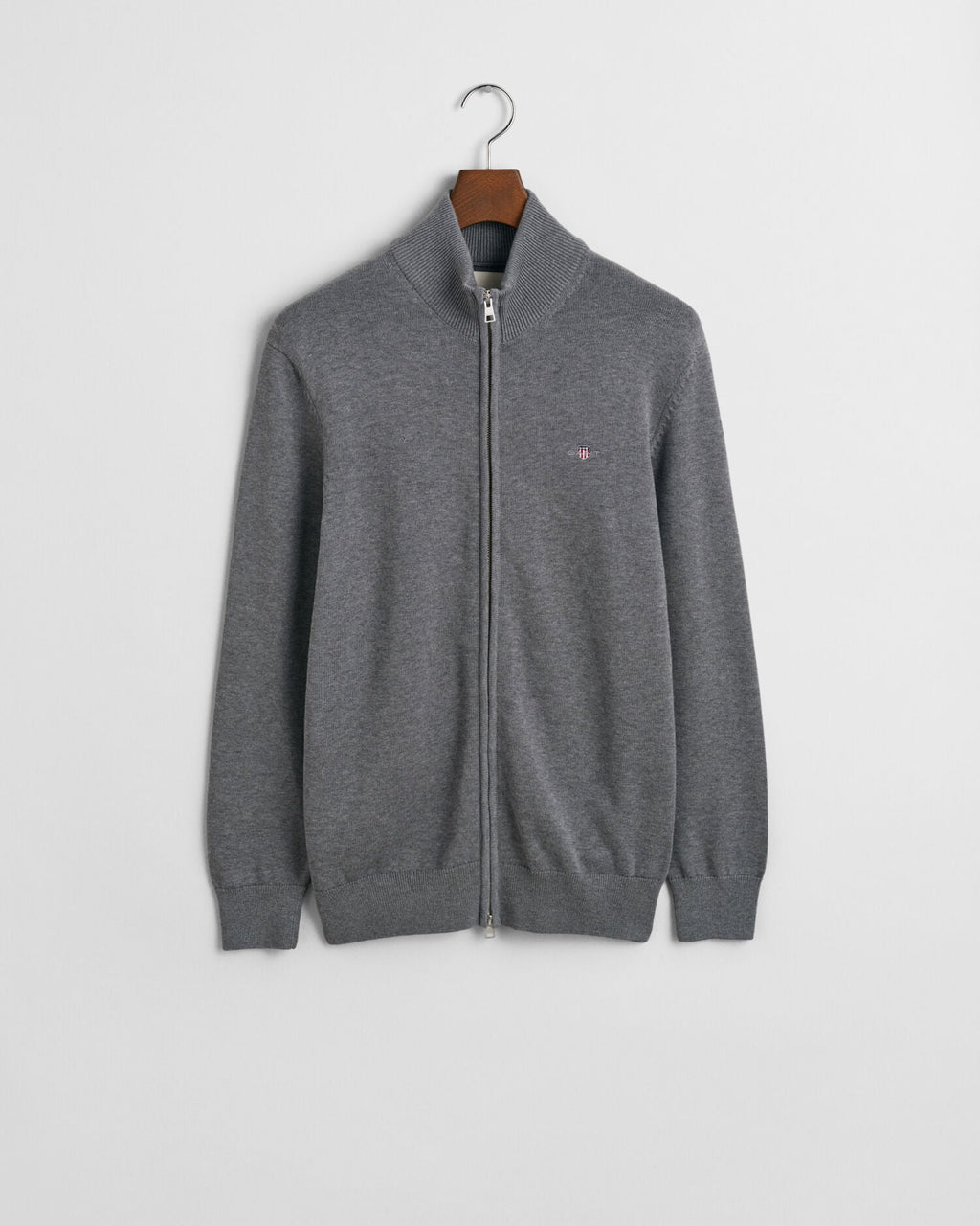 Casual Cotton Zip Cardigan
