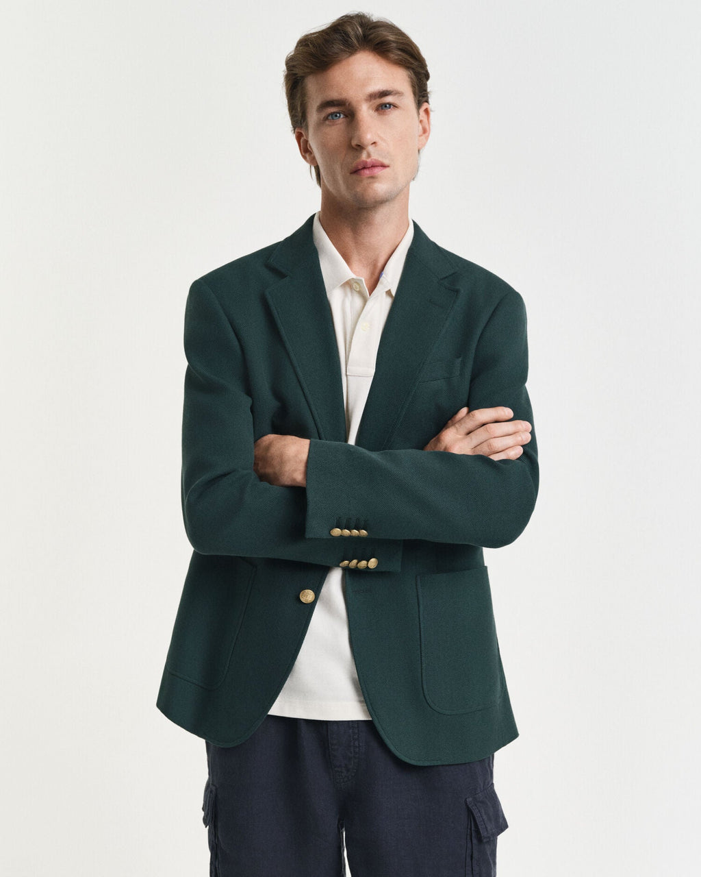 Slim Fit Cotton Club Blazer
