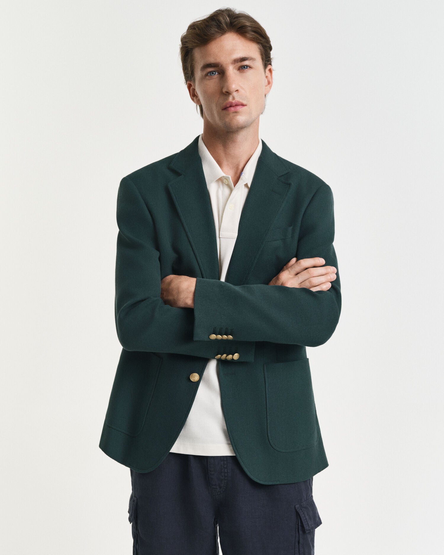 Slim Fit Cotton Club Blazer