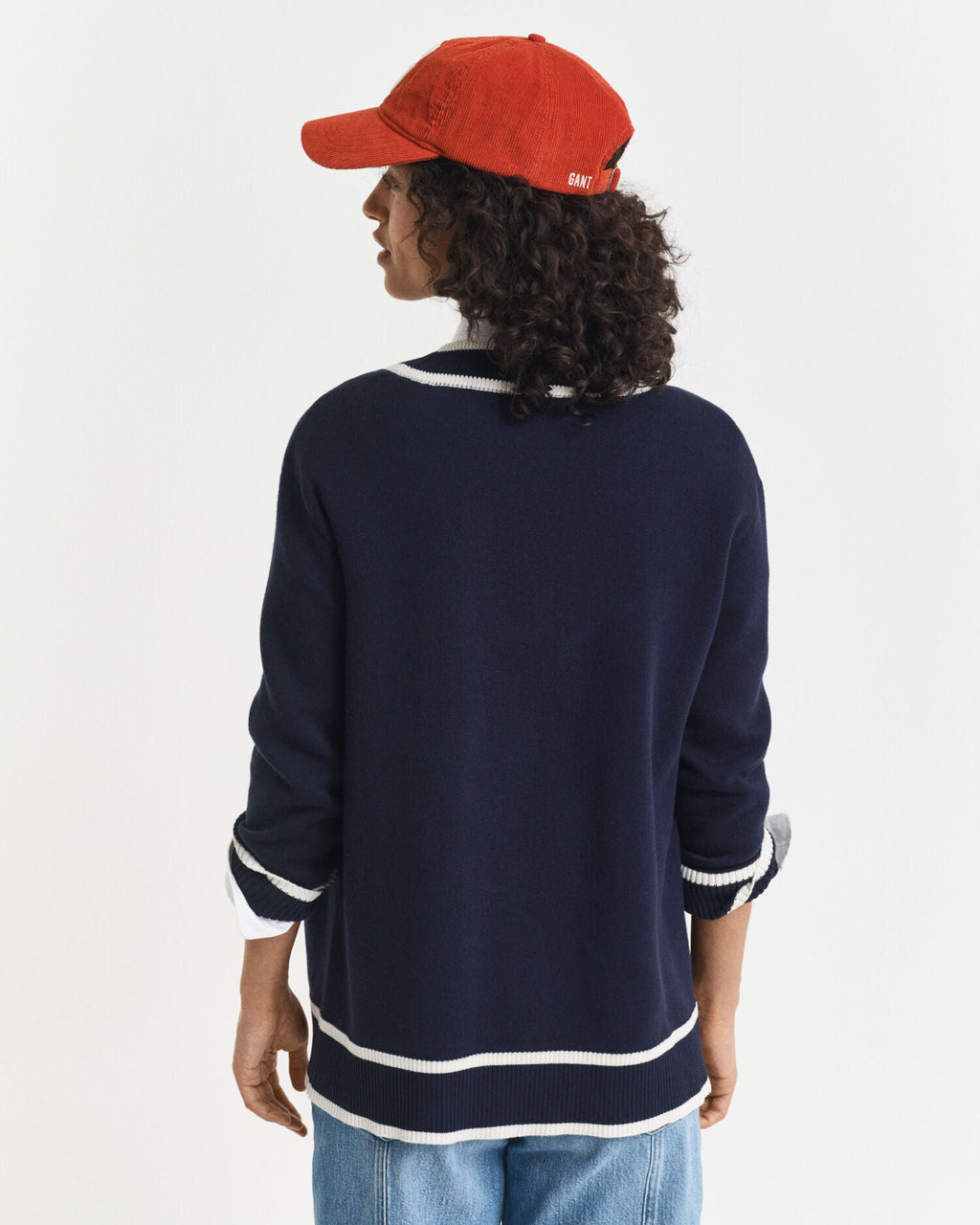Contrast Knit Cardigan