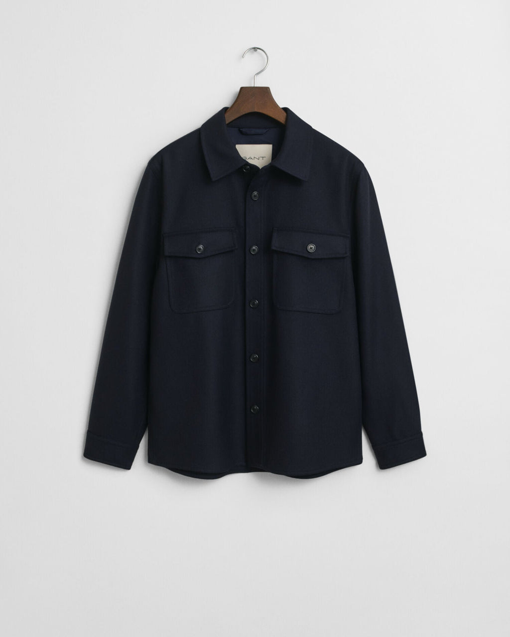Regular Fit Wool Blend Overshirt