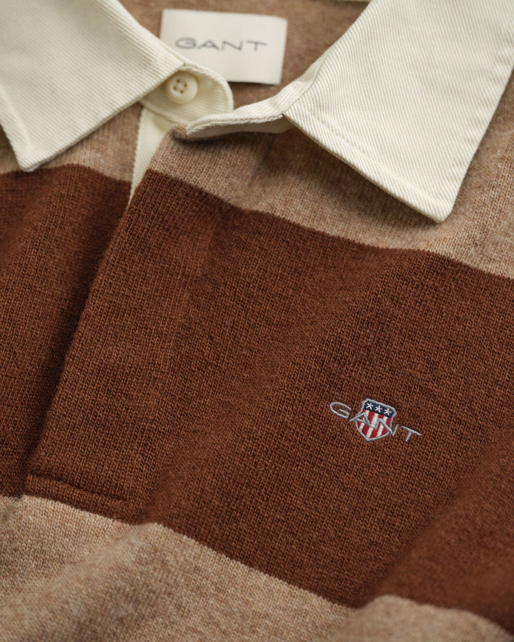 Striped Extra Fine Lambswool Rugger Sweater