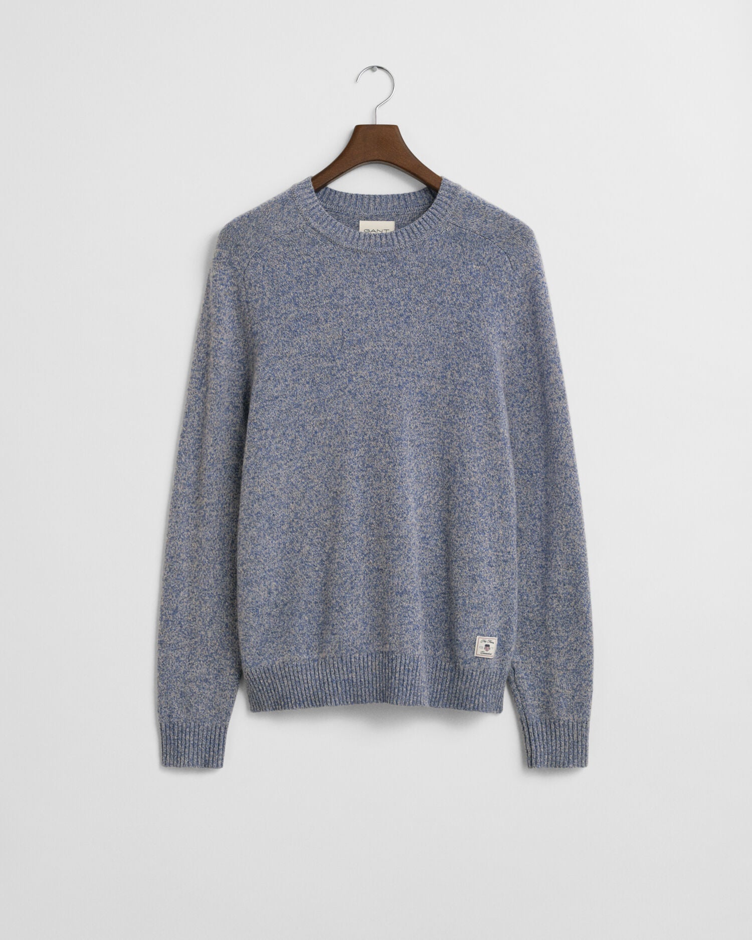 Wool Blend MoulineCrew Neck Sweater