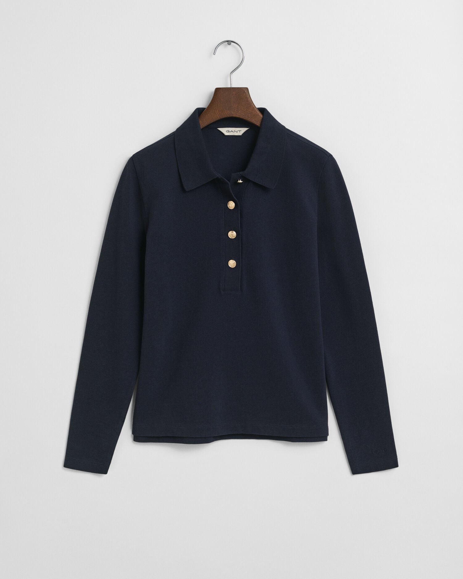 Long Sleeve Pique Polo Shirt