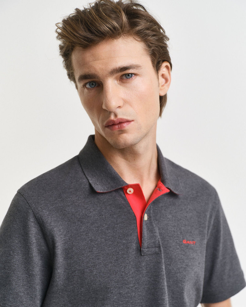 Contrast Pique Polo Shirt