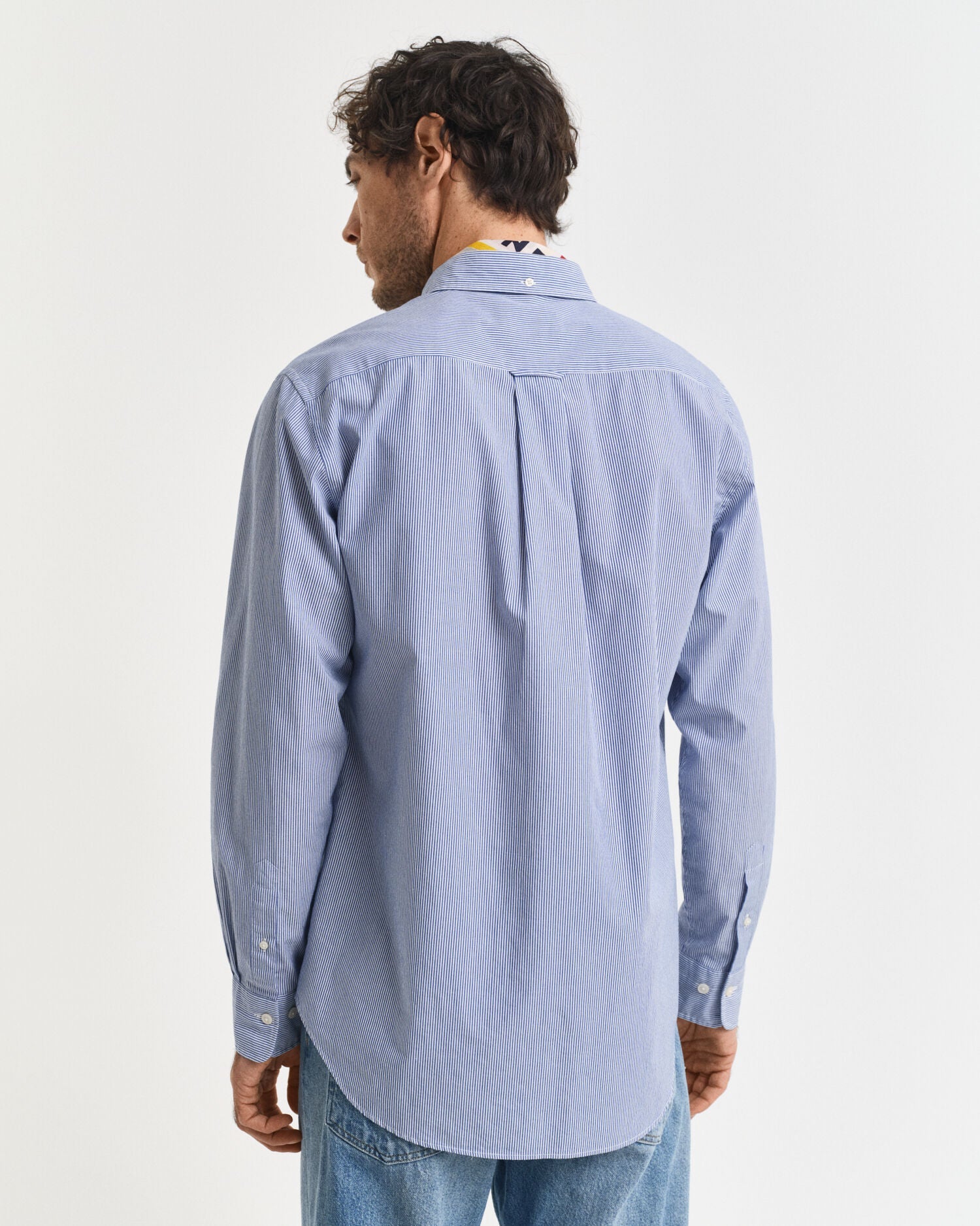 Regular Fit Classic Banker Stripe Poplin Shirt
