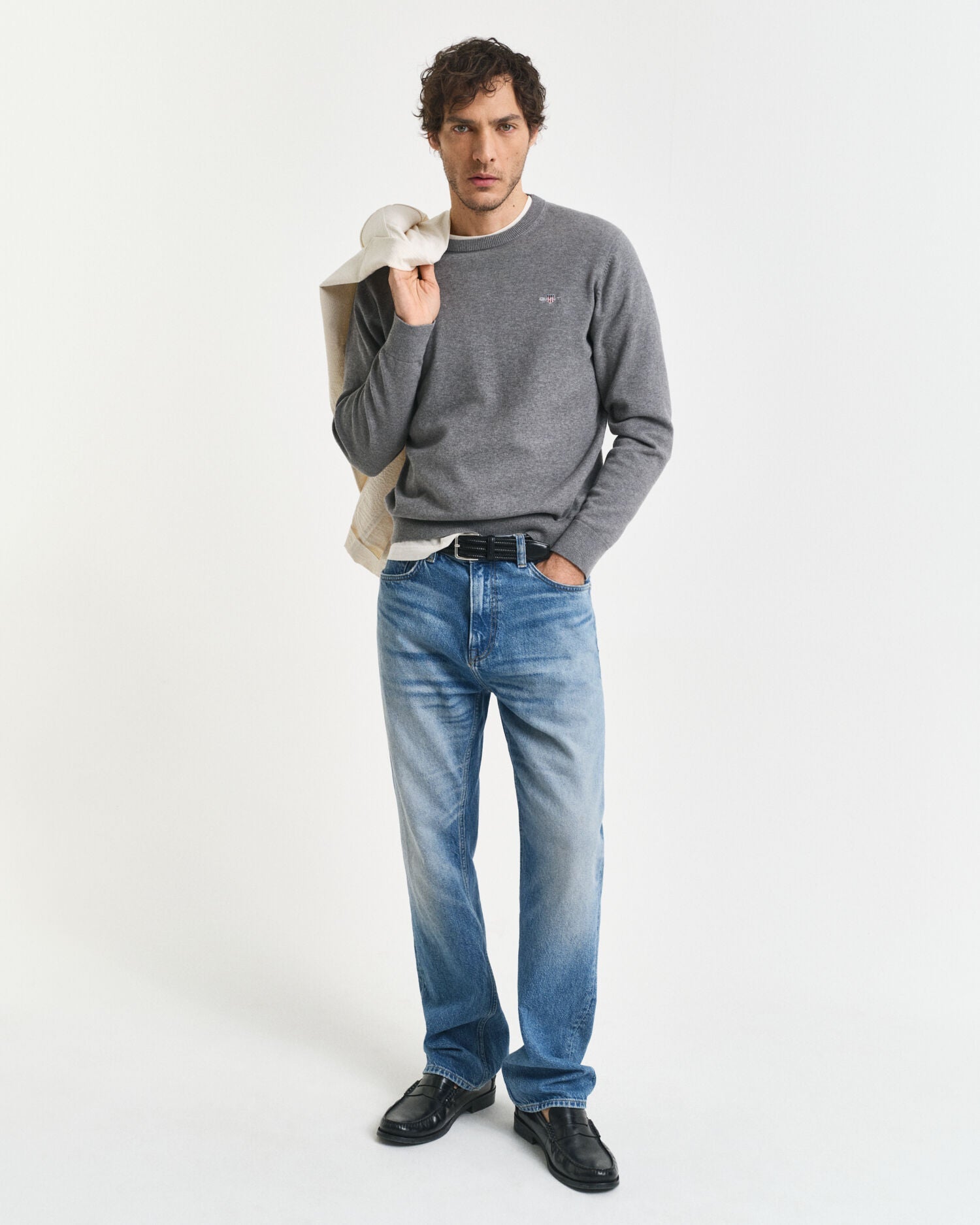 Classic Cotton Crew Neck Sweater