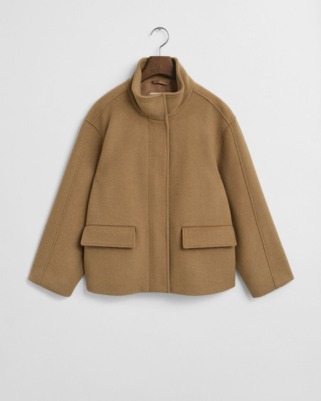 Short Wool Zip Jacket