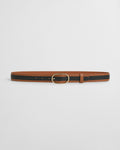 Striped Leather Belt