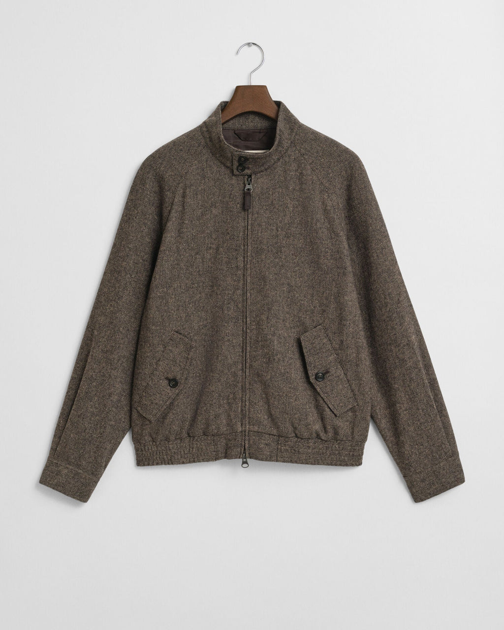 Wool Blend Harrington Jacket