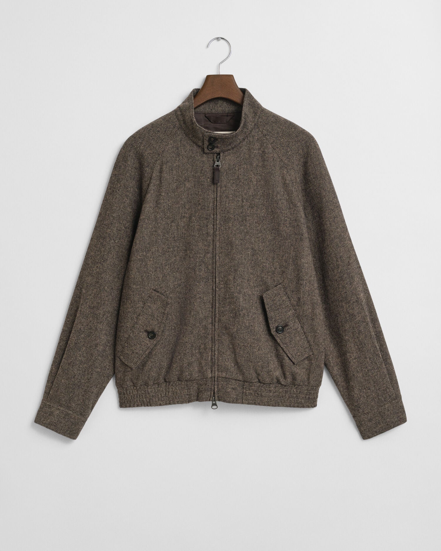 Wool Blend Harrington Jacket