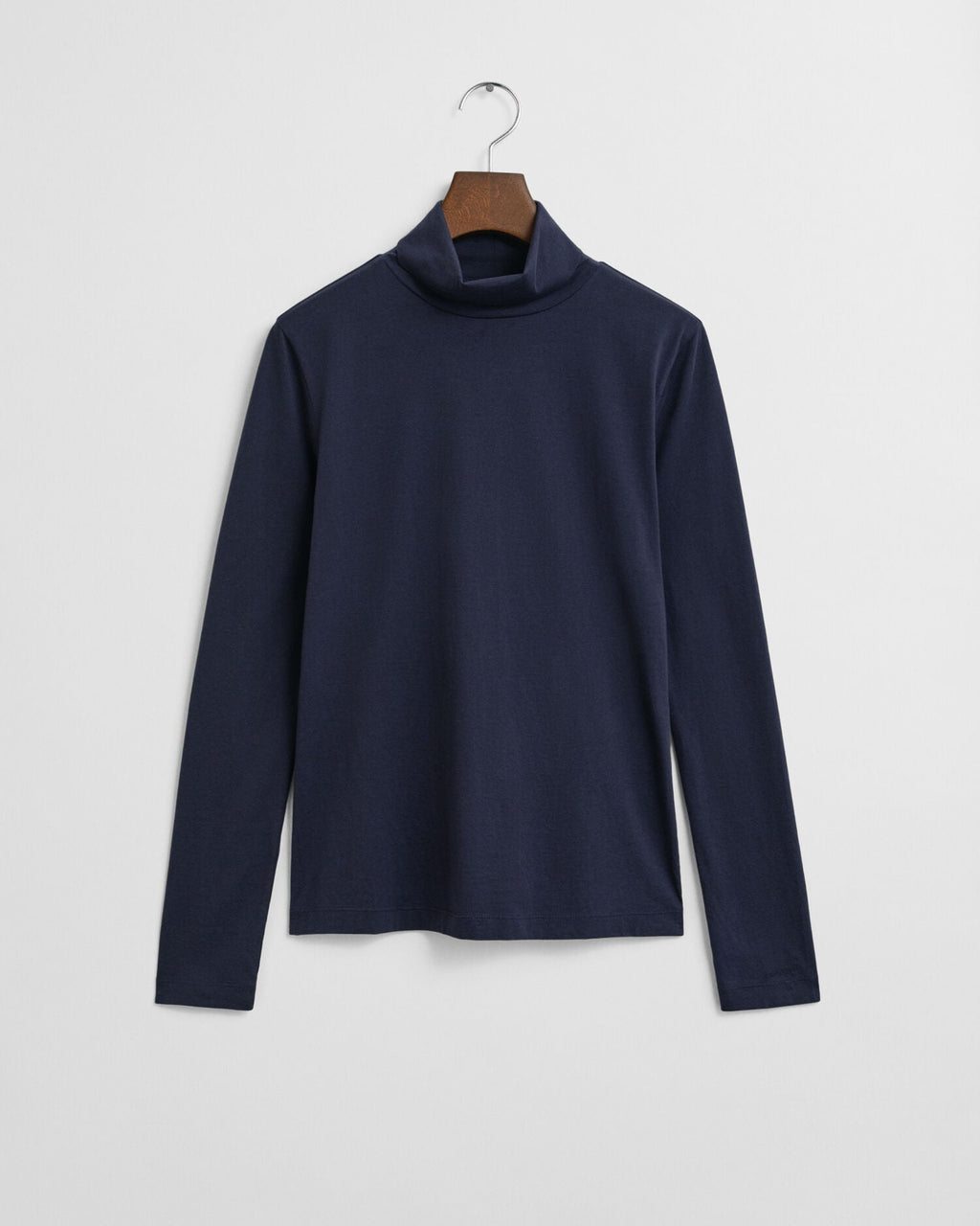 Lightweight Cotton Turtleneck Top