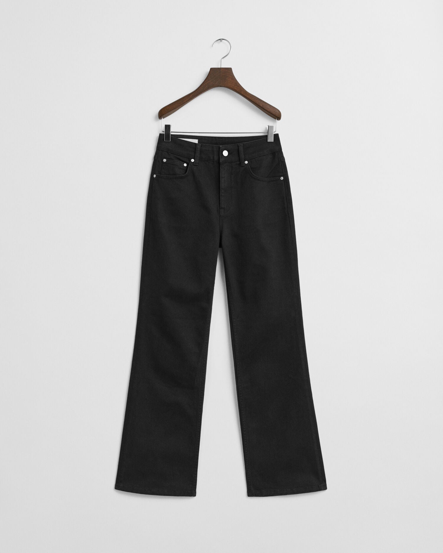 Slim Fit Flared Black Jeans