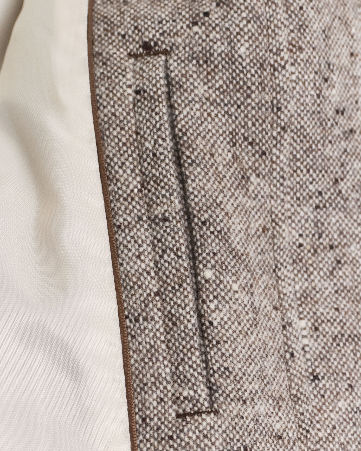 Contrast Collar Wool Jacket