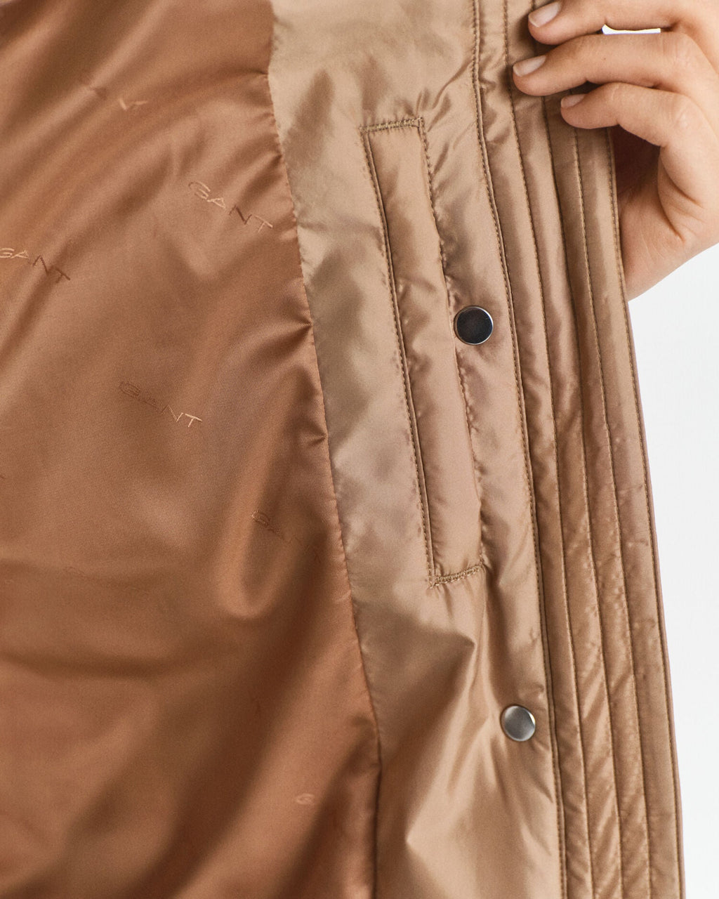 Quilted Corduroy Trim Jacket
