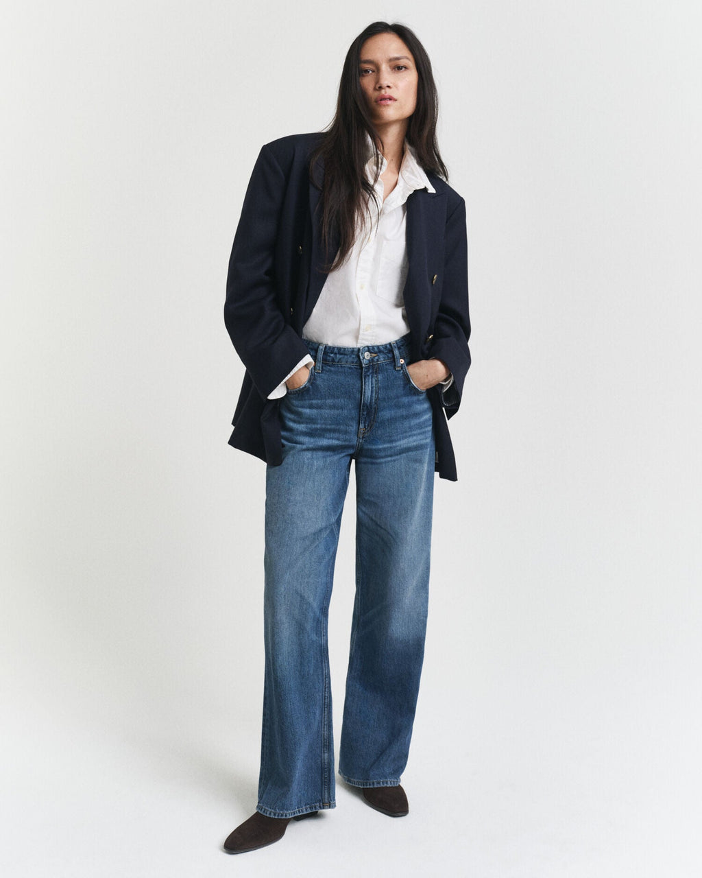 Oversized Wool Hopsack Blazer