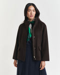 Short Wool Zip Jacket