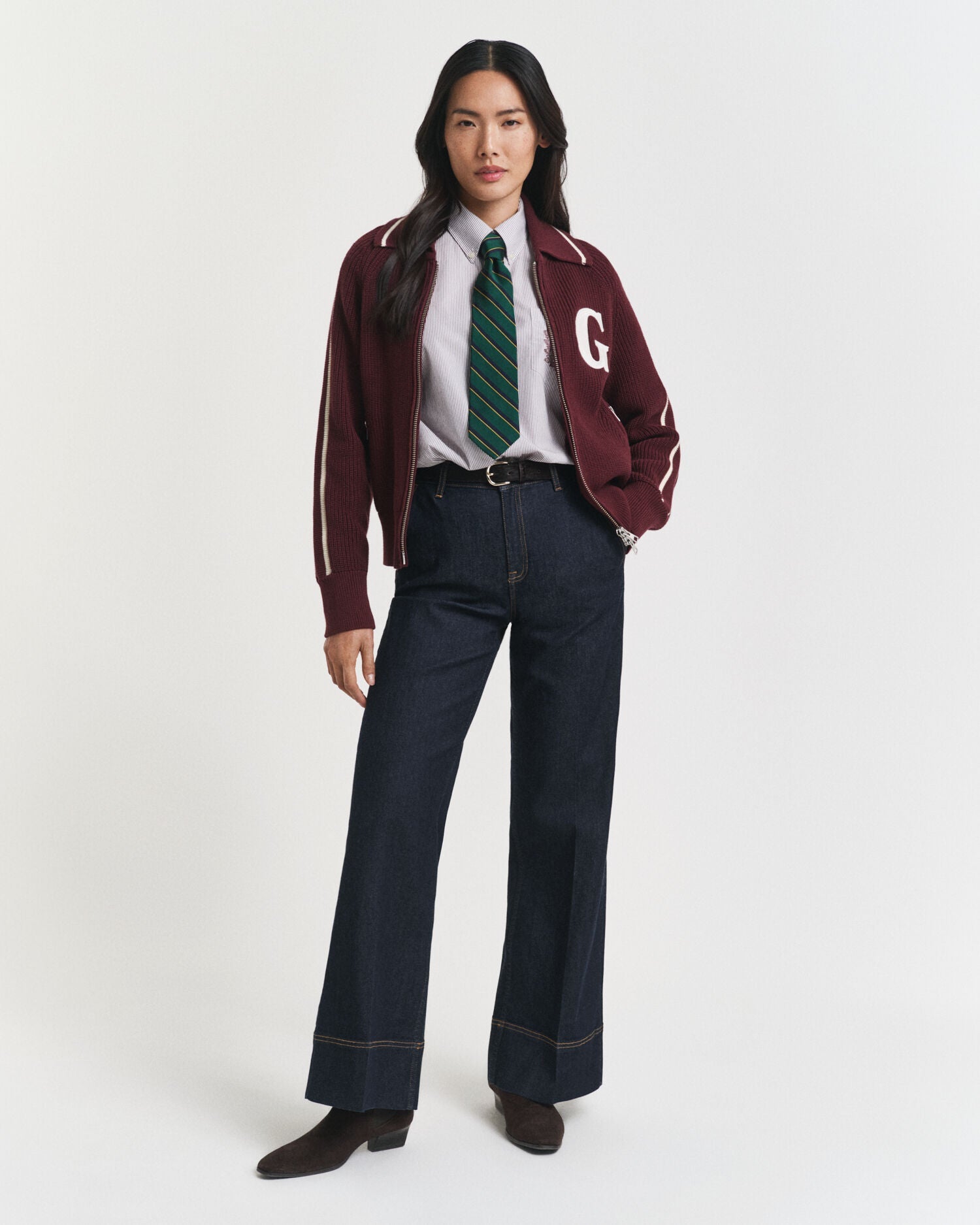 Varsity Zip Cardigan