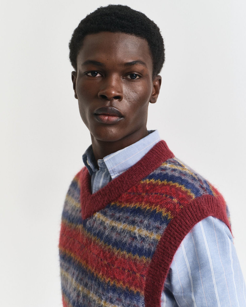 Brushed Fair Isle Vest