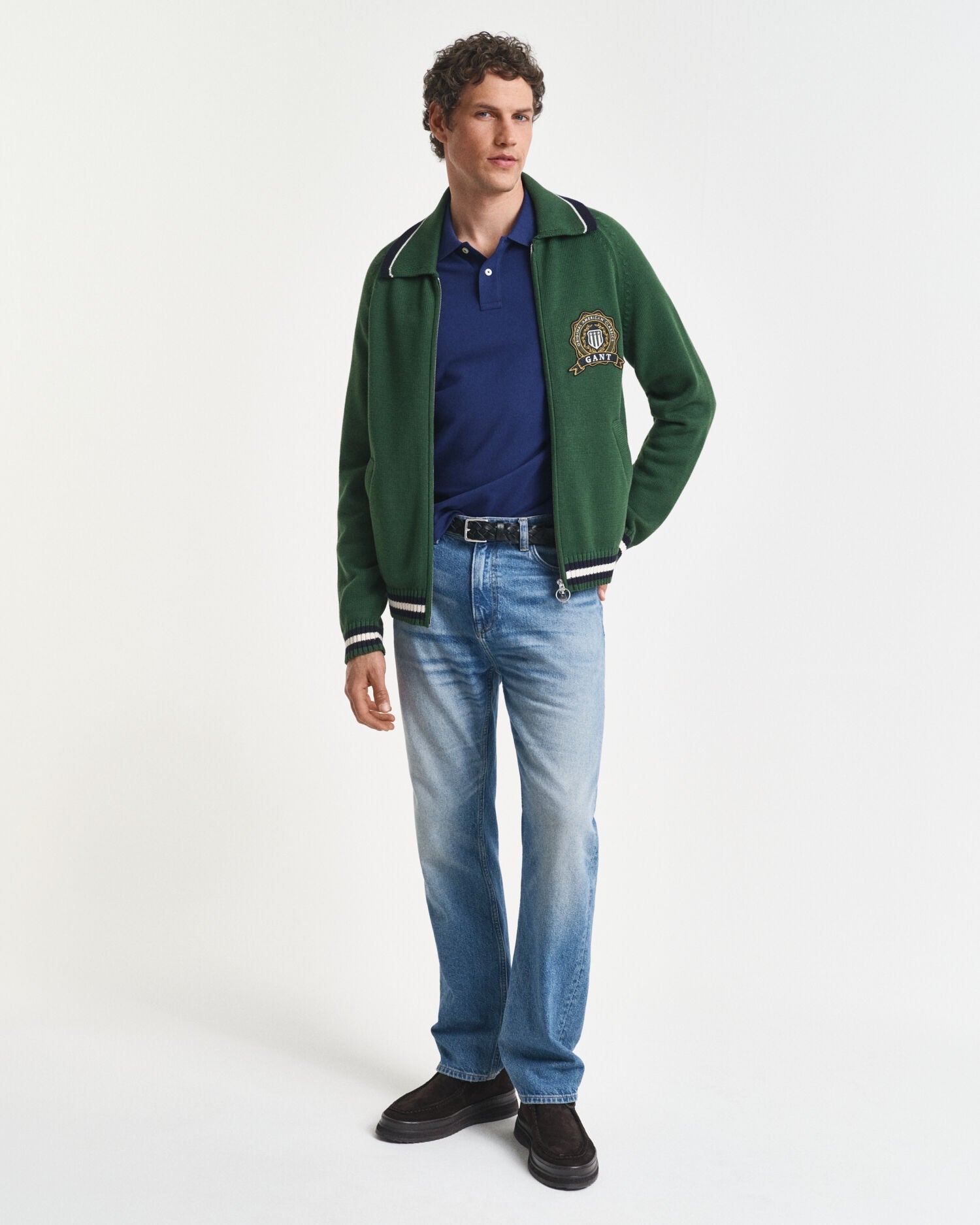 Regular Fit Shield Pique Polo Shirt
