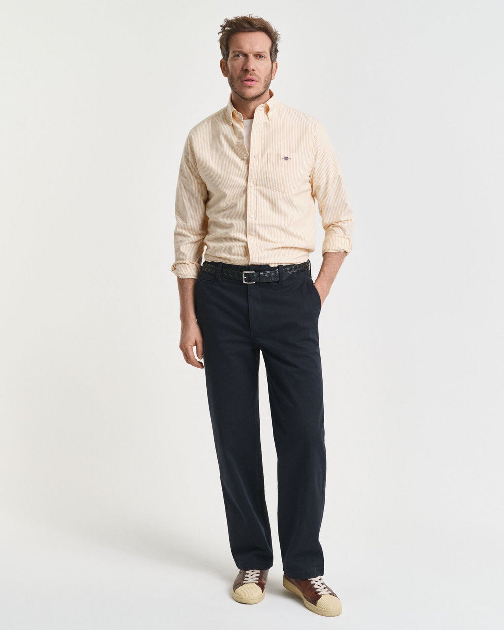 Regular Fit Banker Stripe Classic Oxford Shirt