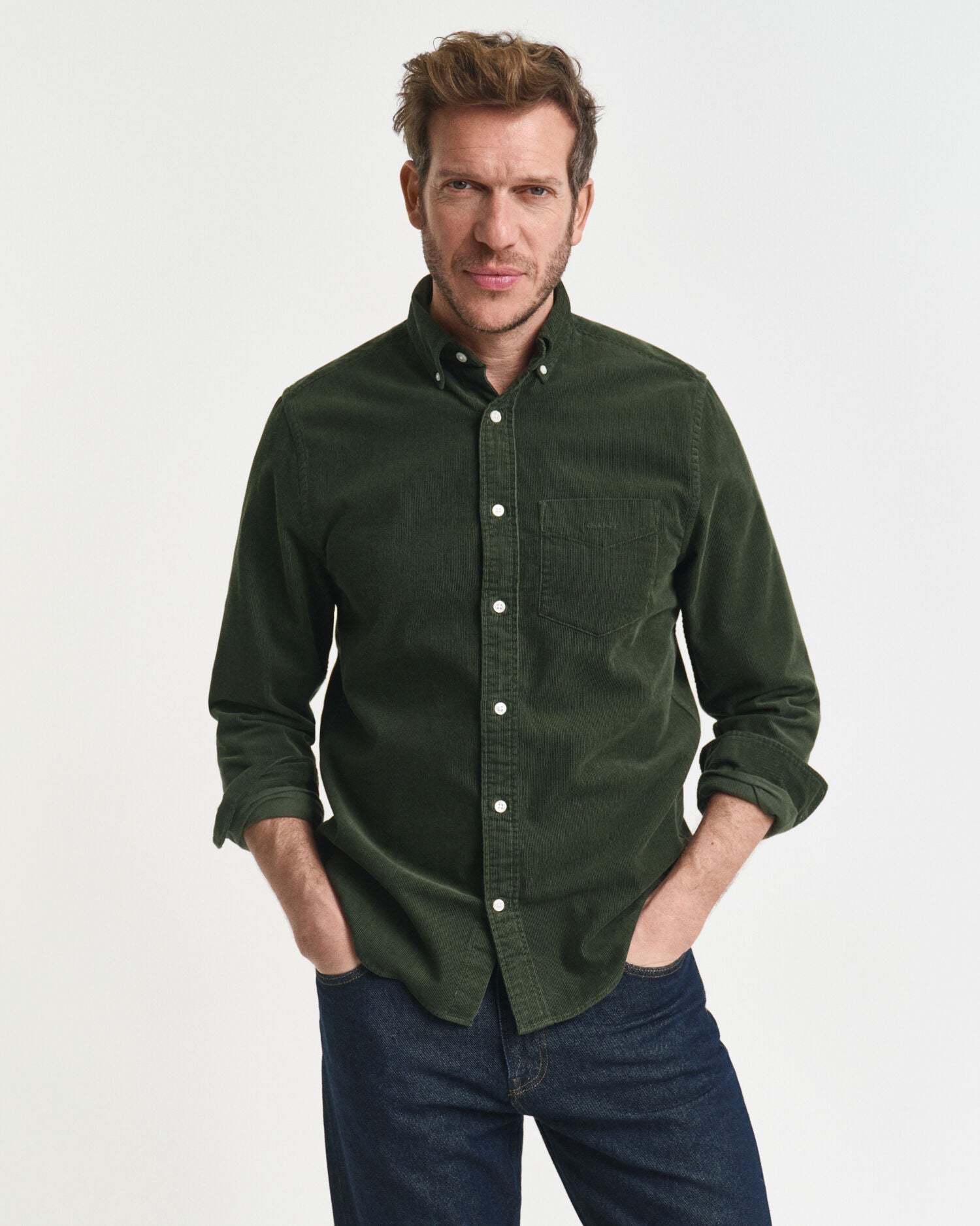 Regular Fit Corduroy Shirt