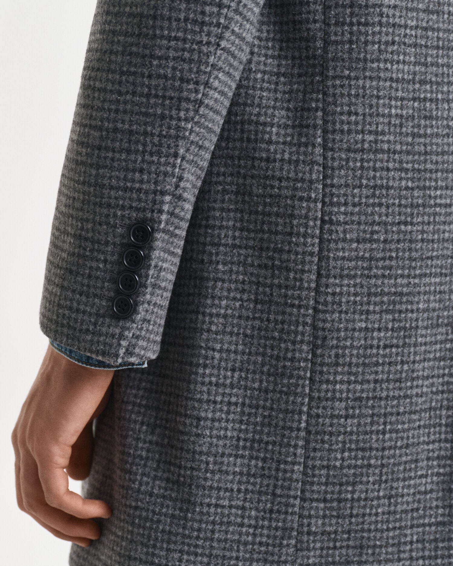 Two-Tone Wool Coat