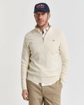Micro Textured Half-Zip Sweater