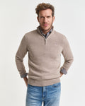 Casual Cotton Half-Zip Sweater