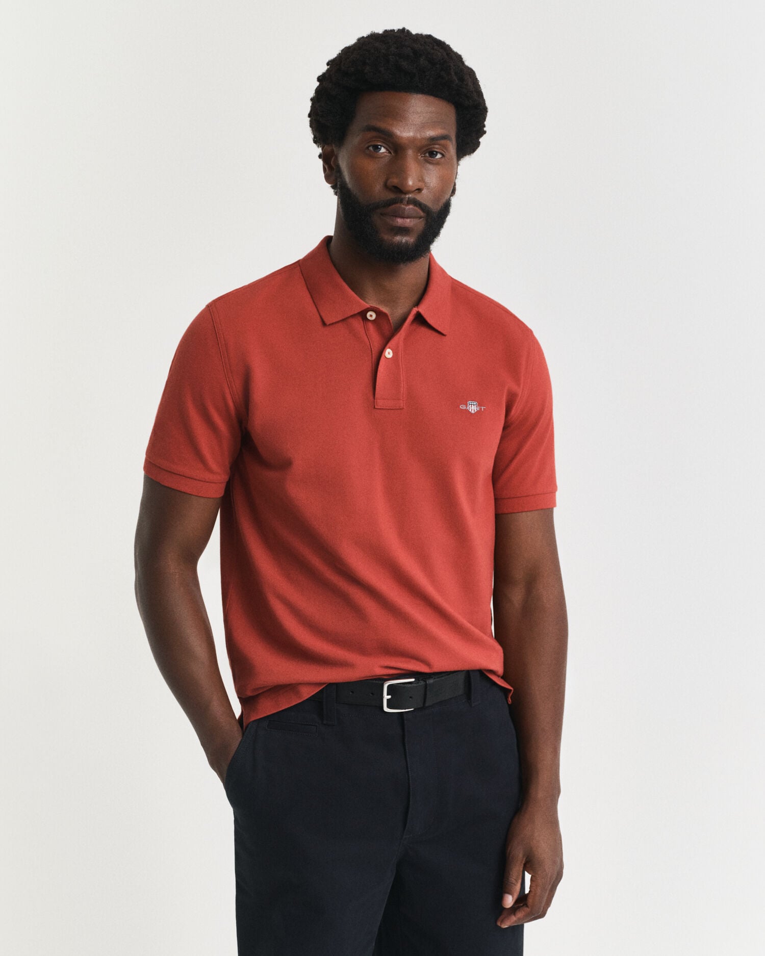 Regular Fit Shield Pique Polo Shirt