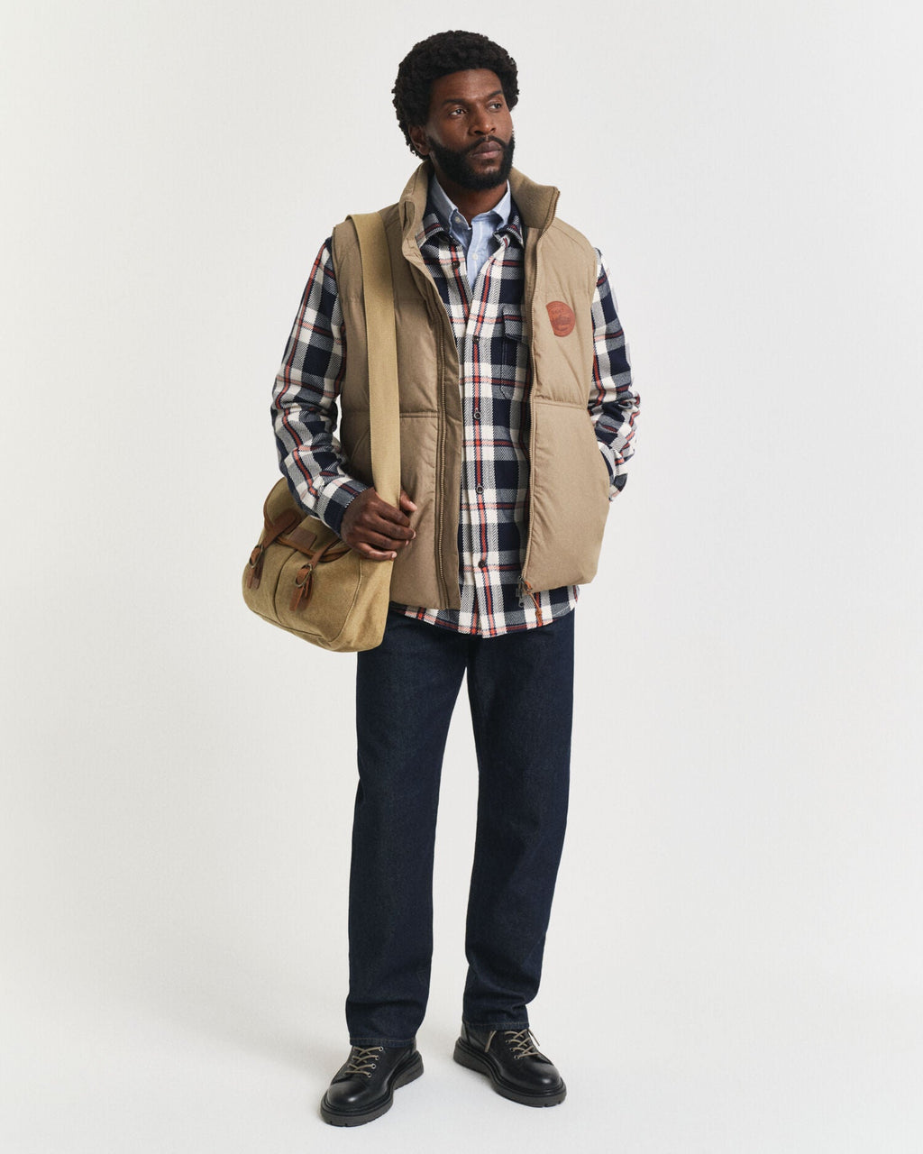 Checked Twill Overshirt