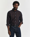 Regular Fit Checked Corduroy Shirt